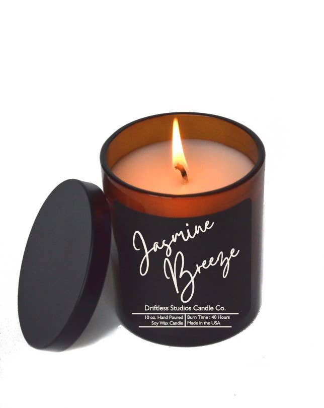 Jasmine Breeze Soy Wax Candle - Scented Farmhouse Candles