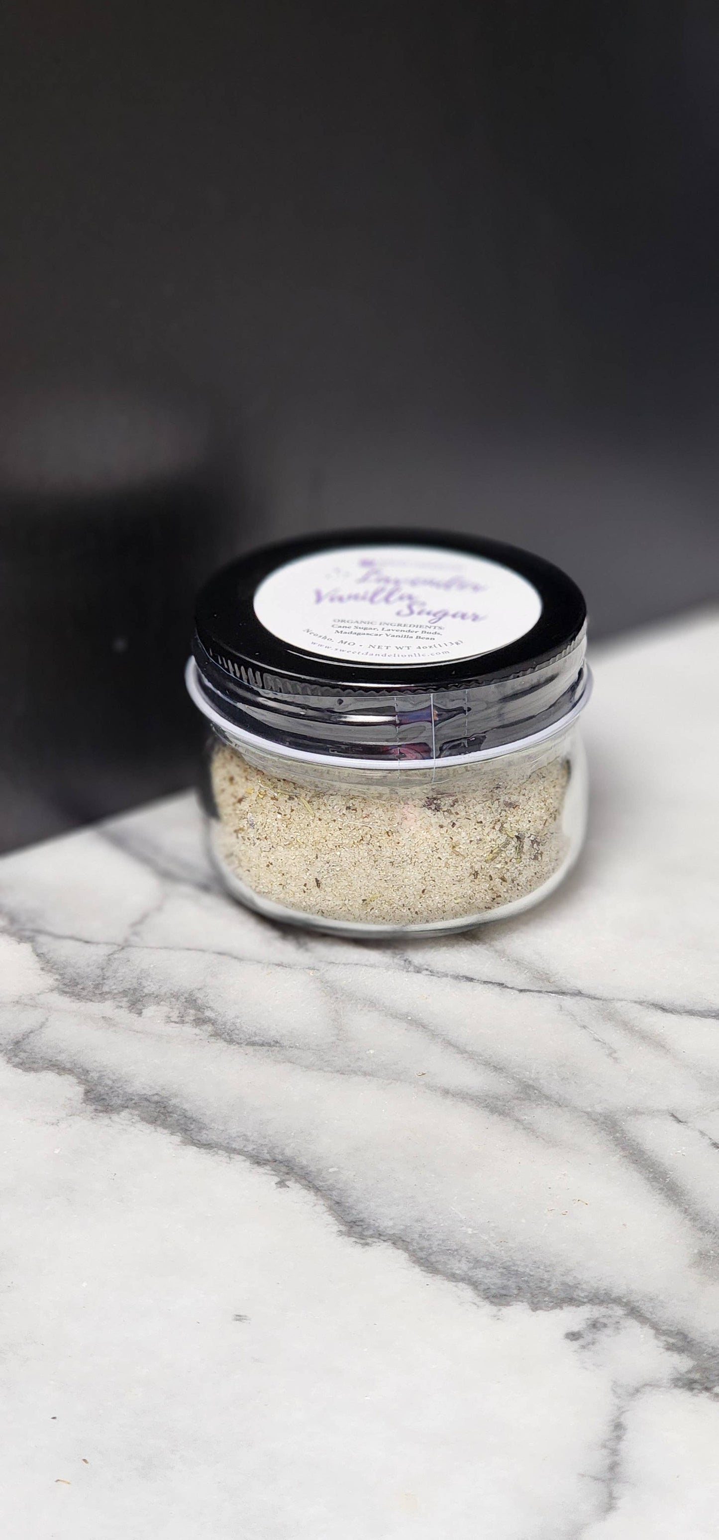 Lavender Vanilla Sugar: 4 Oz (113g)