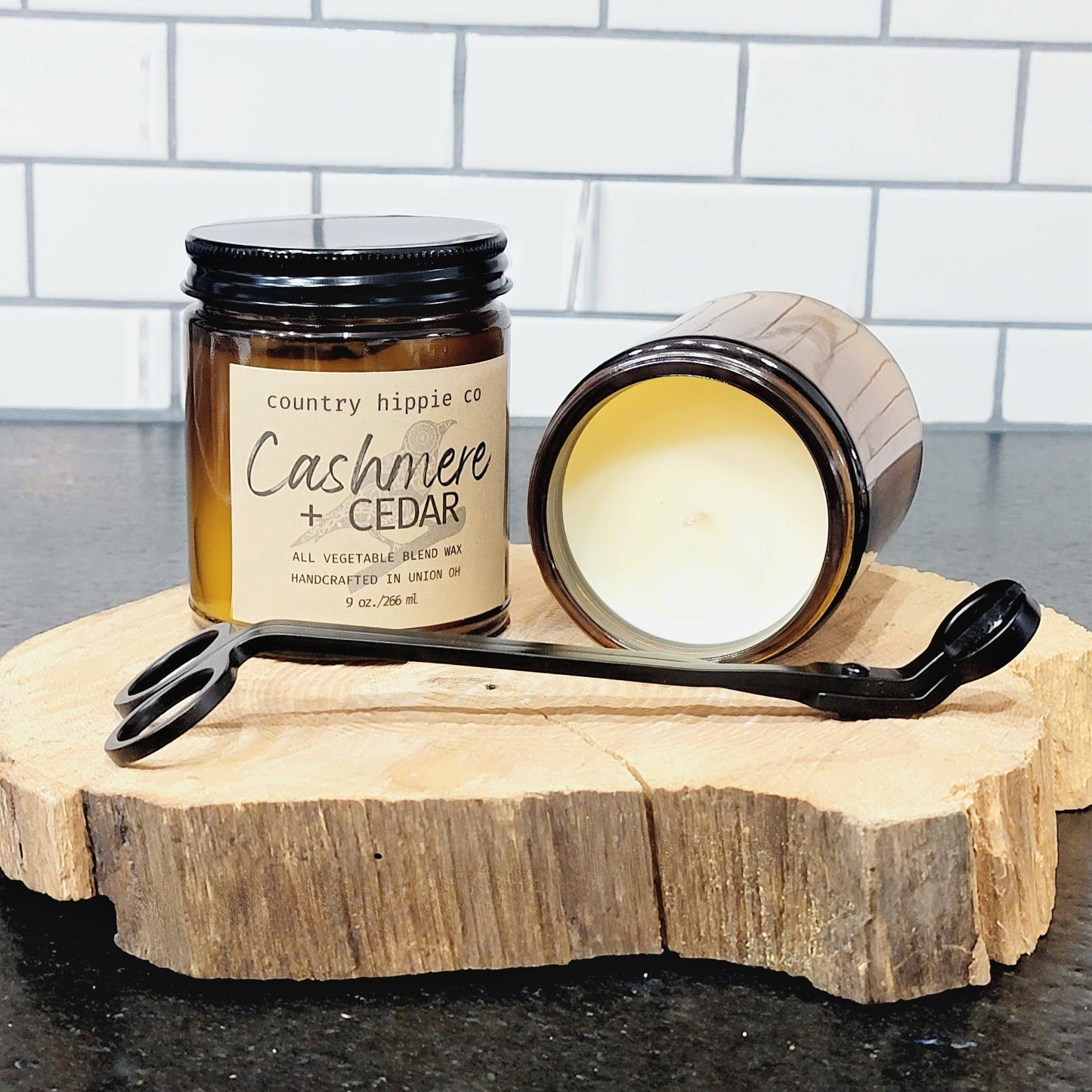 Cashmere + Cedar Apothecary-inspired  Jar Candle 9 oz.