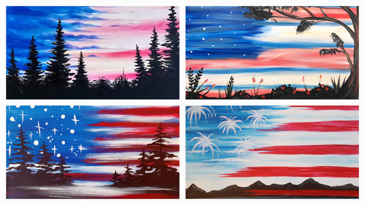 Star-Spangled Wellness Sip Paint Night 🎨✨