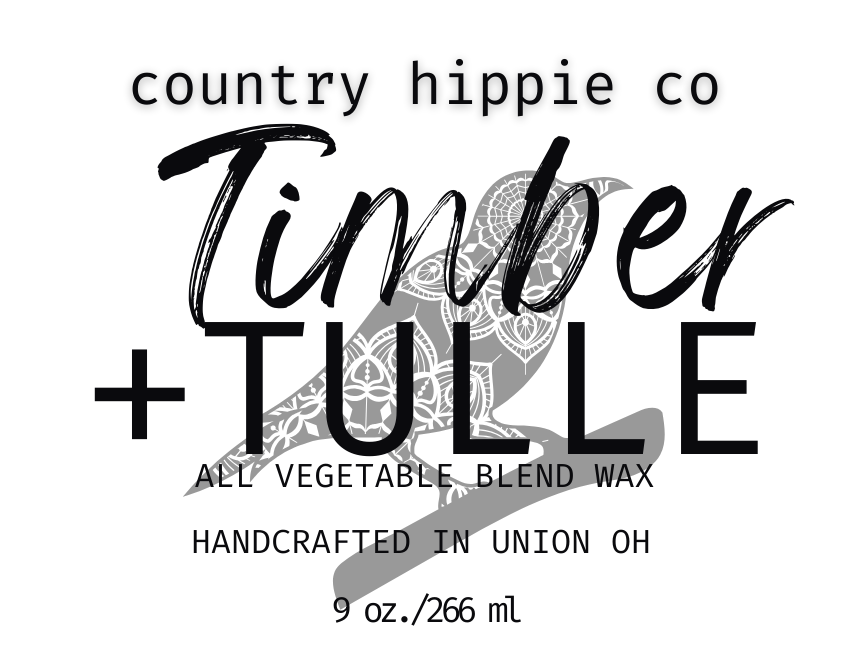 Timber + Tulle Apothecary-Inspire Candle 9 oz.