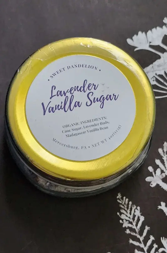Lavender Vanilla Sugar: 4 Oz (113g)