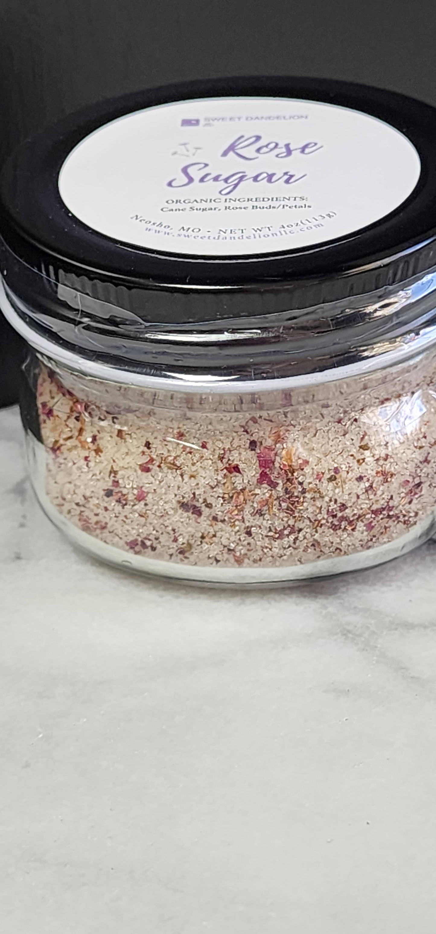 Rose Sugar: 4 Oz (113g)