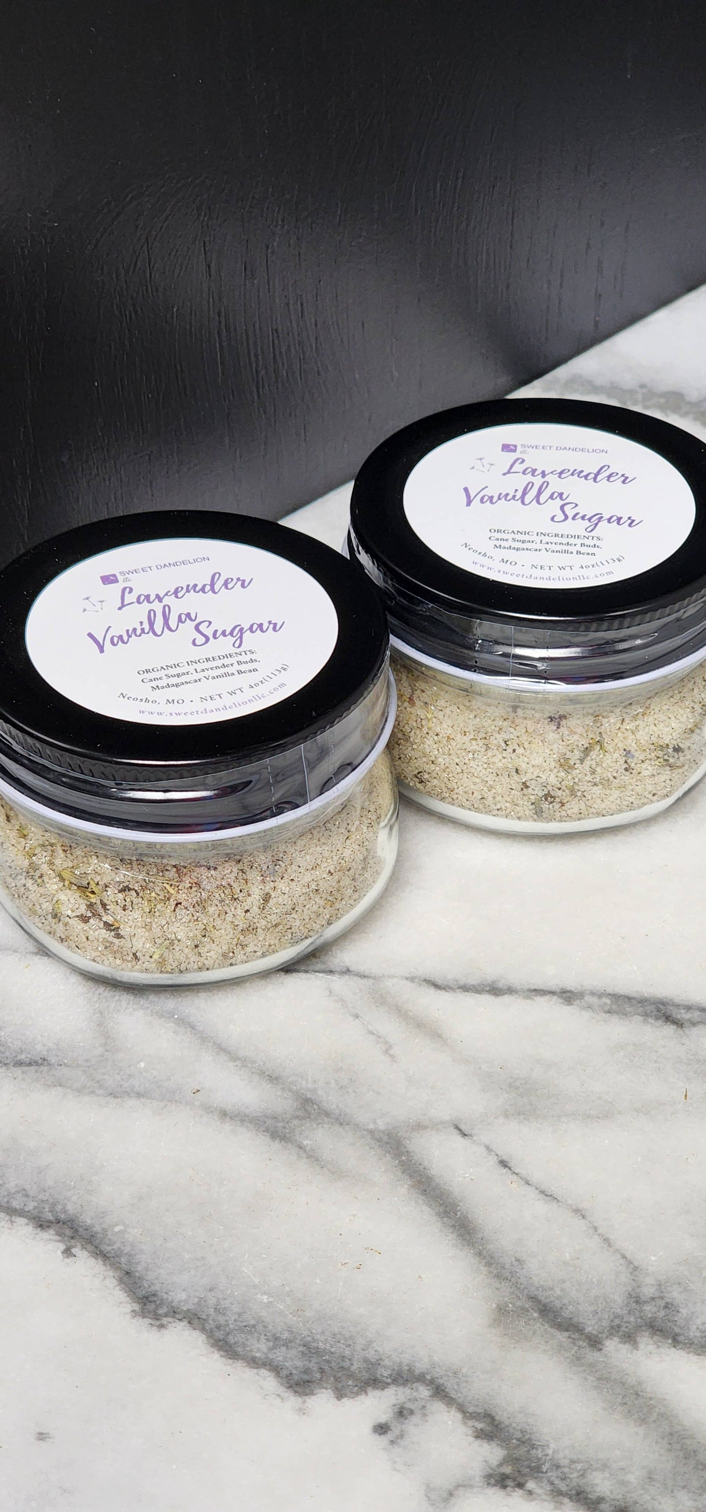 Lavender Vanilla Sugar: 4 Oz (113g)